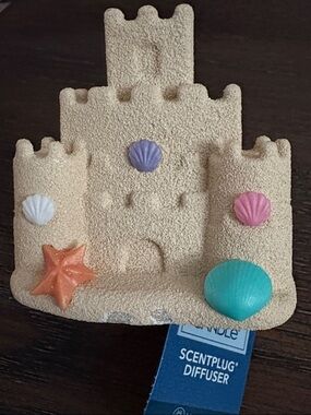 Yankee Candle Sandcastle ScentPlug with Teal Accent with light new